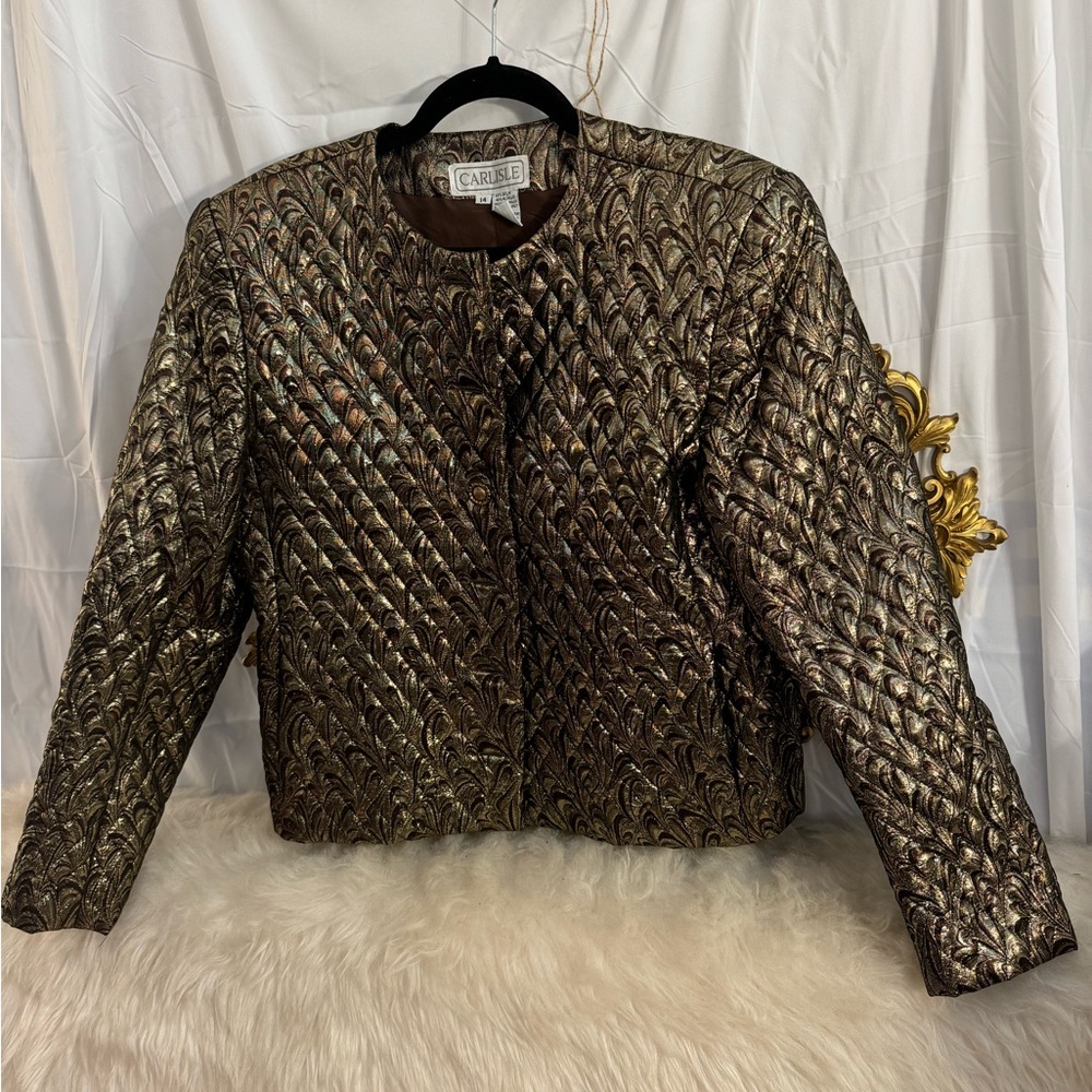 Vintage metallic gold jacket